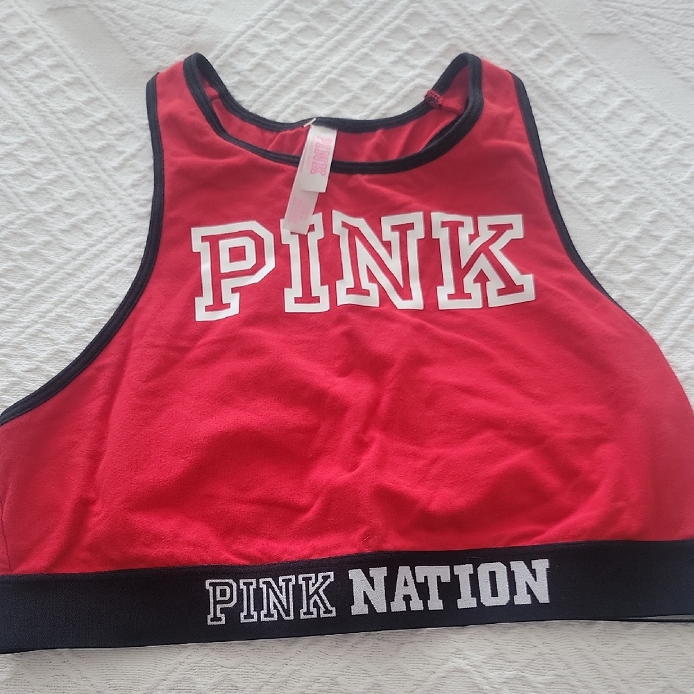 PINK Victoria's Secret Red Sports Bra